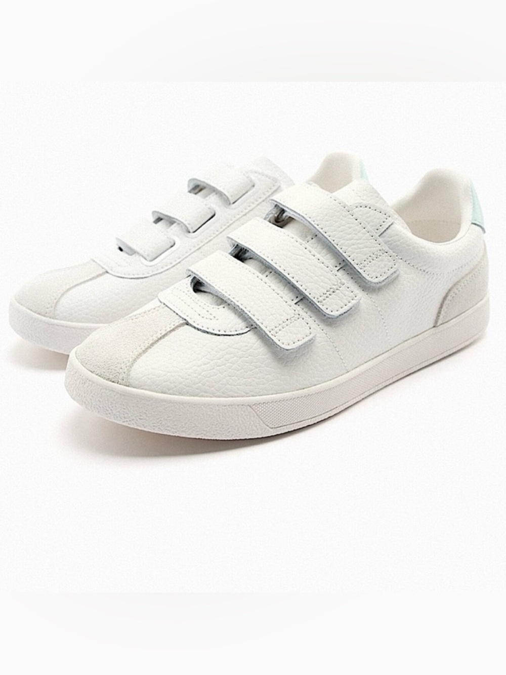 𝐙𝐀𝐑𝐀 Leather Sneakers 3 Strap Velcro Size 40